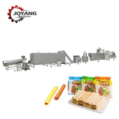 Automatic Puffed Corn Core Filling Snack Food Processing Machinery