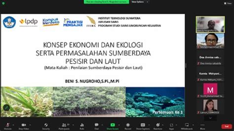 Dukung MBKM Prodi Sains Lingkungan Kelautan ITERA Libatkan Praktisi