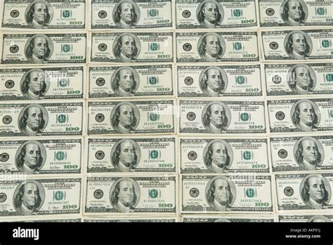 Wall Of One Hundred Dollar Bills American Money Stock Photo Alamy