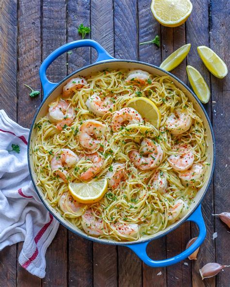 Garlic Shrimp Scampi With Angel Hair Pasta