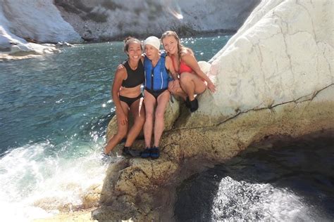 Small Group Santorini Sea Caves Kayak Trip With Snorkeling Picnic