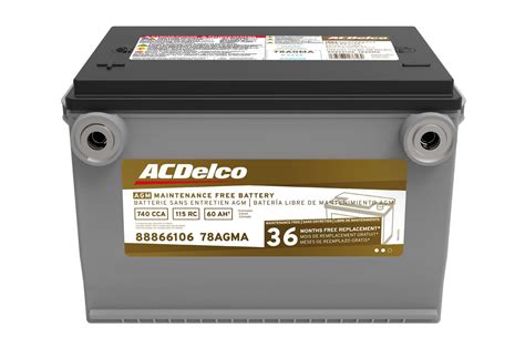 Acdelco 88866106 Acdelco Gold Automotive Agm Batteries Summit Racing