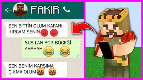 Zengİn Fakİrle Kavga Edİyor 😂 Minecraft Youtube