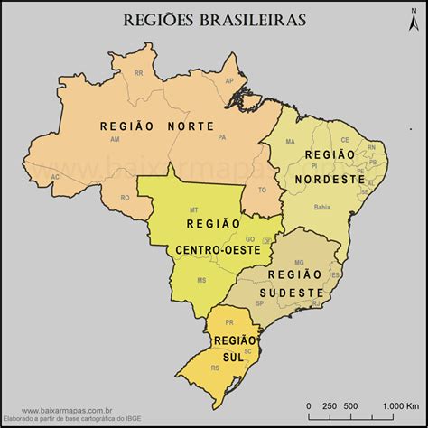 Estados Das Regioes Do Brasil