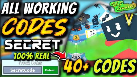 40 CODES All Working Codes For Bee Swarm Simulator Roblox Bee