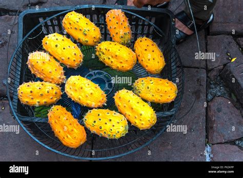 Horned Melon, Cucumis metuliferus for sale in Fenghuang Ancient Towm ...