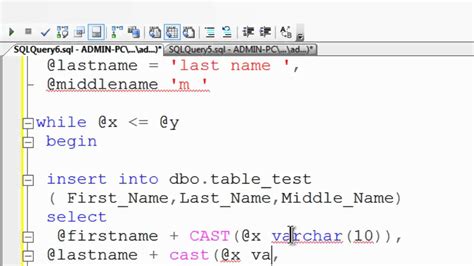 SQL Server Express 2008 R2 Tutorial 6 Inserting Data In Tables Using