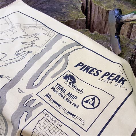 Pikes Peak State Park Trail Map Bandanna – Iowa Parklands