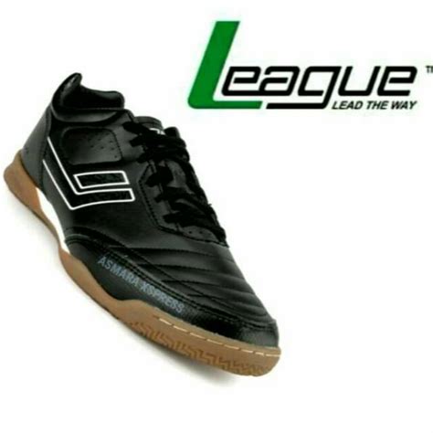 Jual League Original Legas Meister La Sepatu Futsal Black Courcoal