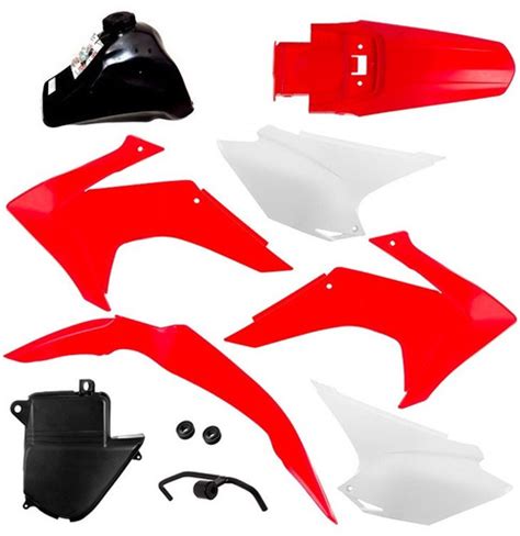 Kit Plástico Crf 230 2015 Vermelho Branco Tanque Gili Mercado Livre