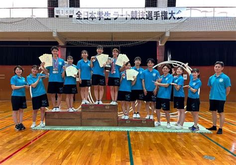 第18回全日本学生ラート競技選手権大会優勝 受賞・表彰 Tsukuba Journal