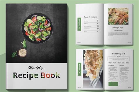 Recipe Book Layout, Graphic Templates - Envato Elements