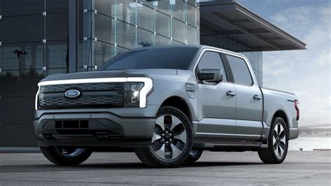 2023 Ford F 150 Lightning Platinum Azure Gray Metallic Tri Coat | AUTOBICS