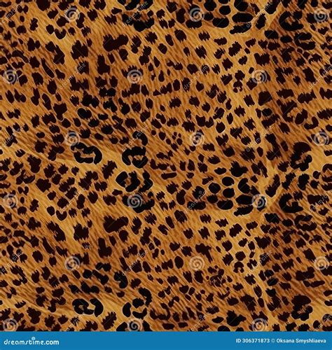 Leopard Skin Texture Seamless Pattern Animal Leather Design Ai