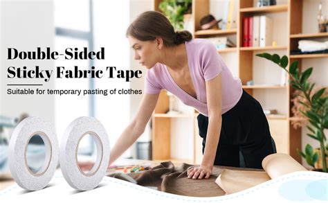 Outus Sticky Fabric Tape Double Sided Tape Adhesive Cloth Tape Press On