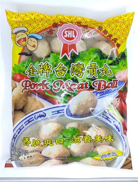 SHL 金牌台湾贡丸 TAIWAN GONG WAN 1kg Bak Lai Fish Ball Food Industries