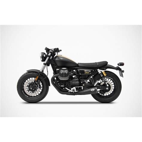 Zard Doble Silencioso Big Acero Inoxidable Moto Guzzi V Bobber Roamer