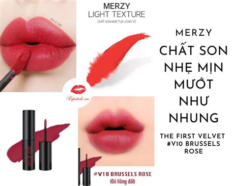 Son Merzy V Brussels Rose Màu Hồng MLBB Đẹp Nhất Hot Nhất