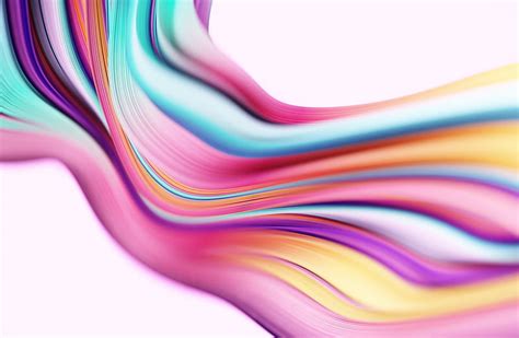 Colorful Abstract Wave White Background Design Ultra, Artistic ...