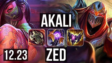 Akali Vs Zed Mid Solo Kills Games M Mastery Legendary