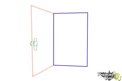 How to Draw an Open Door - DrawingNow