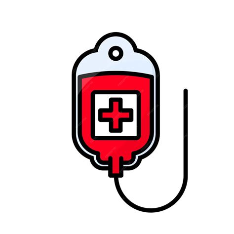 Значок концепции донорства крови. Переливание крови. Донор крови ...