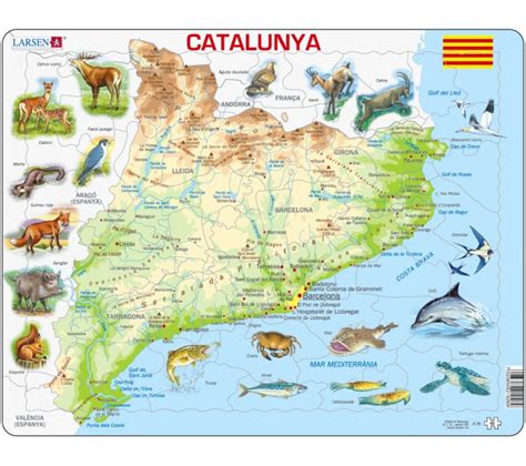 Mapa De Catalunya Provincias Municipios Turístico Y Carreteras De