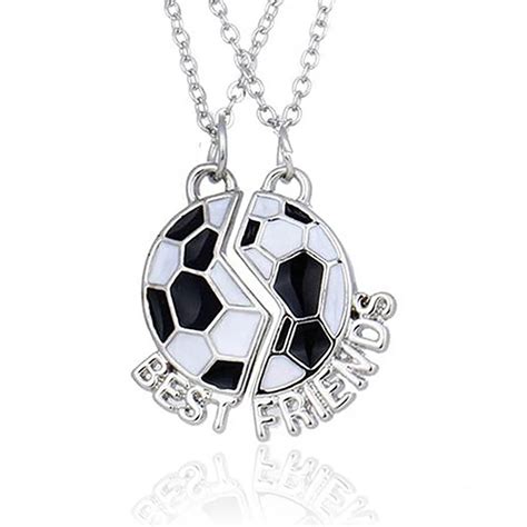 Aliexpress Buy Enamel Finish Alloy Soccer Ball Best Friends