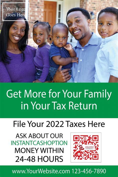 Tax Poster Template 01 1040 Tax Biz Print