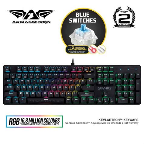 Mechanical Keyboard Armageddon Mka R Mechanical Gaming Keyboard