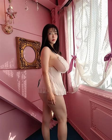 Okita Anri Clothes White Lingerie Highres Photo Medium 1girl Asian Black Hair Breasts