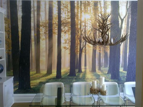 Wallpaper Mural in Dining Room