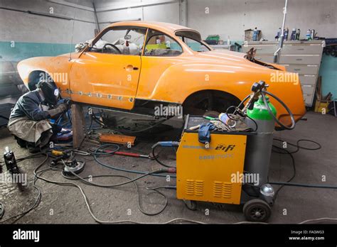 Coachbuilder Restores An Classic Car Vw Karmann Ghia Welding Work At