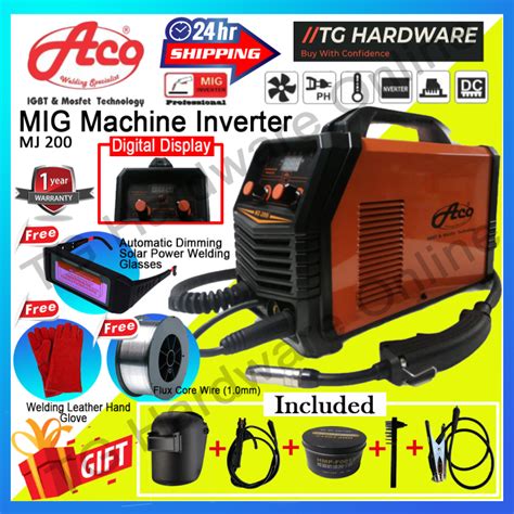 ACO MJ200 3in1 MIG Gas Or Gas Less MIG Welding Machine MMA Inverter