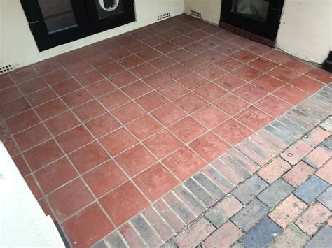 Renovating A Terracotta Tiled Patio Ready For Summer In Epsom Tiling