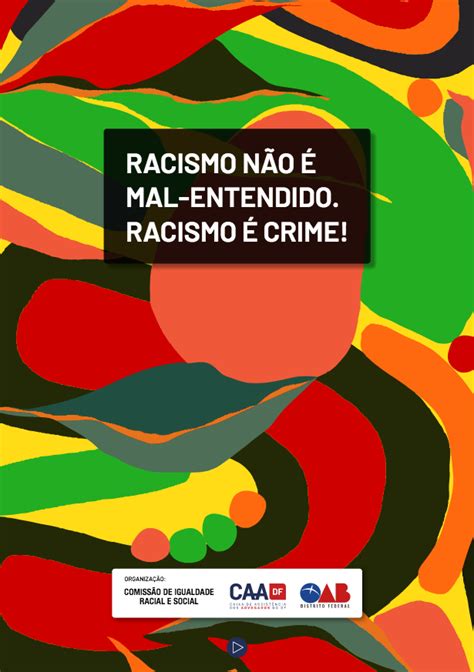 Cartilha Racismo N O Mal Entendido Racismo Crime Oab Df