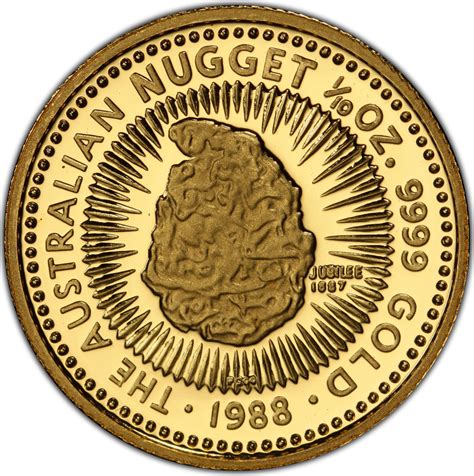 Gold Tenth Ounce Australian Nugget Jubilee Coin From Australia