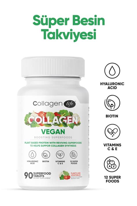 Collagen Life Biotin Hyaluron C Ac D Ve Bitki Bazl Protein Tozu Ile