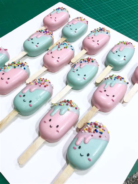 The Cake Pops Have Sprinkles On Them