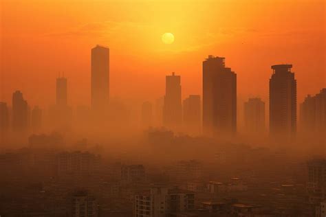 Smog City Architecture Pollution Ai Premium Photo Rawpixel