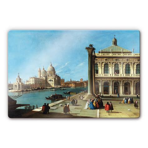 Tableau En Verre Canaletto L Entr E Du Canal Grand Wall Art Fr