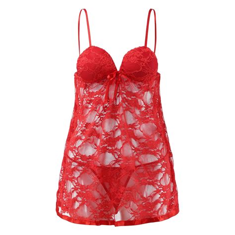 Zuwimk Lingerie For Women Plus Size Lingerie For Women Sleepwear Set