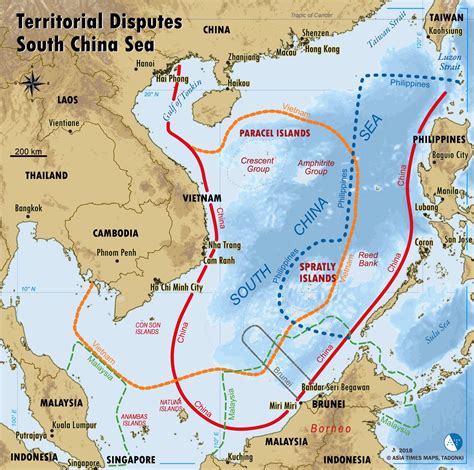 South China Sea territorial claims : r/MapPorn