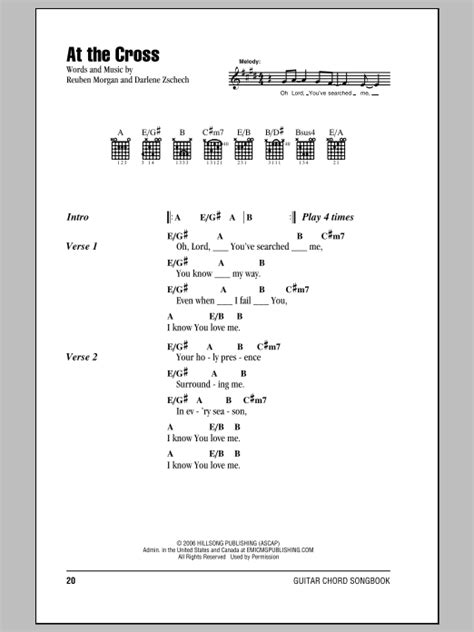 Guitar Chords For At The Cross