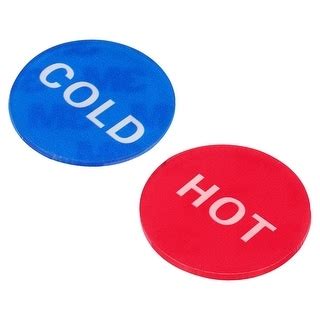Self Stick Hot Cold Water Label Acrylic Waterproof Adhesive Sticker