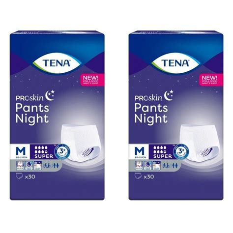 Tena Proskin Pants Super Night Majtki Ch Onne M Sztuk