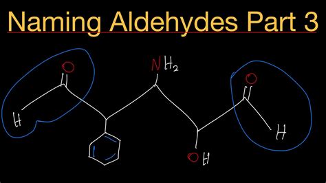 IUPAC Nomenclature Of Aldehydes Part 3 Naming Organic Compounds YouTube