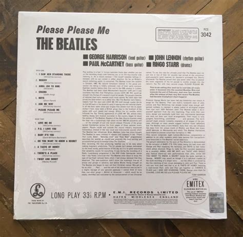 THE BEATLES Please Please Me UK Vinyl LP 2017 180g Sealed Mint