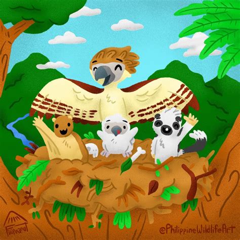 New art for Philippine Eagle Week - Filipeanut