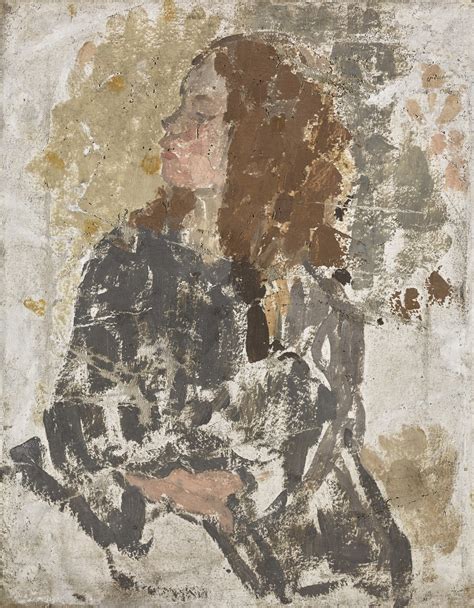 Women Painters - Gwen John (Welsh, 1876 - 1939): Unfinished study...